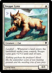 [036]【EN】【FOIL】ステップのオオヤマネコ/Steppe Lynx【ZEN】[C][白]