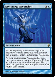 [042]【EN】【FOIL】大魔導師の昇天/Archmage Ascension【ZEN】[R][青]