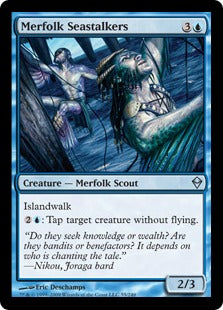 [055]【EN】【FOIL】マーフォークの海忍び/Merfolk Seastalkers【ZEN】[U][青]