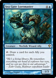 [063]【EN】【FOIL】海門の伝承師/Sea Gate Loremaster【ZEN】[R][青]
