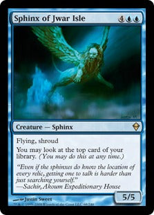 [068]【EN】【FOIL】ジュワー島のスフィンクス/Sphinx of Jwar Isle【ZEN】[R][青]
