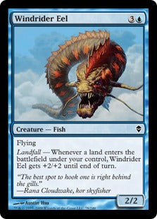 [078]【EN】風乗りの長魚/Windrider Eel【ZEN】[C][青]