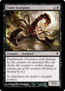 [090]【EN】【FOIL】巨大蠍/Giant Scorpion【ZEN】[C][黒]