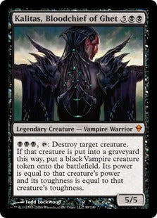 [099]【EN】【FOIL】ゲトの血の長、カリタス/Kalitas, Bloodchief of Ghet【ZEN】[M][黒]