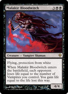 [100]【EN】【FOIL】マラキールの血魔女/Malakir Bloodwitch【ZEN】[R][黒]