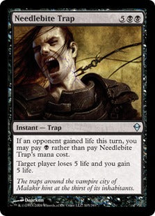 [105]【EN】【FOIL】噛み針の罠/Needlebite Trap【ZEN】[U][黒]