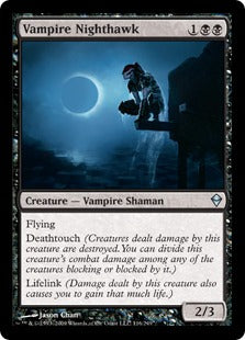 [116]【EN】【FOIL】吸血鬼の夜鷲/Vampire Nighthawk【ZEN】[U][黒]