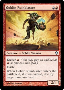 [127]【EN】ゴブリンの廃墟飛ばし/Goblin Ruinblaster【ZEN】[U][赤]