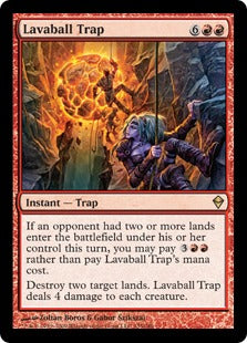 [135]【EN】【FOIL】溶岩の玉の罠/Lavaball Trap【ZEN】[R][赤]
