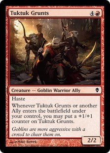 [152]【EN】【FOIL】タクタクの唸り屋/Tuktuk Grunts【ZEN】[C][赤]