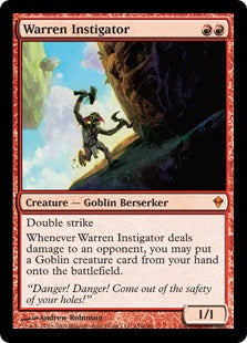 [154]【EN】【FOIL】巣穴の煽動者/Warren Instigator【ZEN】[M][赤]