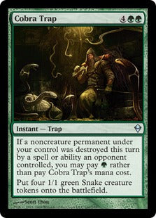 [160]【EN】【FOIL】コブラの罠/Cobra Trap【ZEN】[U][緑]