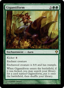 [162]【EN】【FOIL】巨身化/Gigantiform【ZEN】[R][緑]
