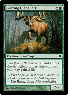 [163]【EN】【FOIL】放牧の林鹿/Grazing Gladehart【ZEN】[C][緑]