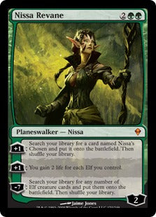 [170]【EN】【FOIL】ニッサ・レヴェイン/Nissa Revane【ZEN】[M][緑]