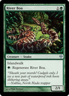 [180]【EN】【FOIL】リバー・ボア/River Boa【ZEN】[U][緑]