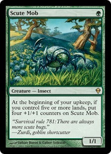 [182]【EN】【FOIL】硬鎧の群れ/Scute Mob【ZEN】[R][緑]