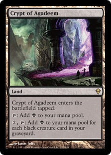 [212]【EN】【FOIL】アガディームの墓所/Crypt of Agadeem【ZEN】[R][土地]
