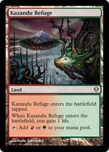 [217]【EN】【FOIL】カザンドゥの隠れ家/Kazandu Refuge【ZEN】[U][土地]