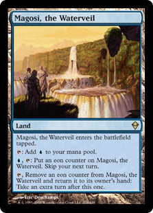 [218]【EN】【FOIL】水の帳、マゴーシ/Magosi, the Waterveil【ZEN】[R][土地]