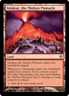 [228]【EN】【FOIL】溶鉄の尖峰、ヴァラクート/Valakut, the Molten Pinnacle【ZEN】[R][土地]
