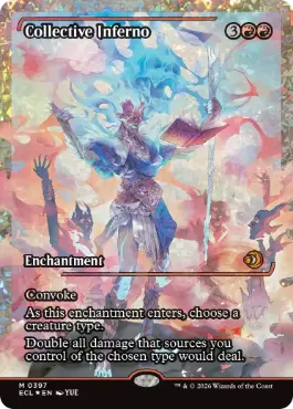 [397]【EN】【フラクチャーFOIL】■ショーケース■集団業火/Collective Inferno【ECL】[R][赤]