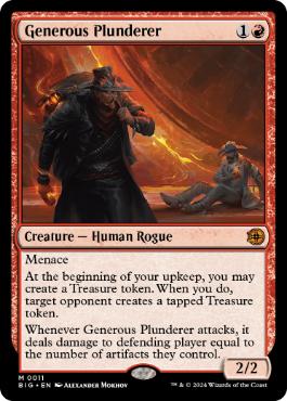 ★特価品★[011]【EN】気前のいい略取者【BIG】[M][赤]