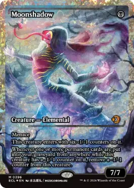 [396]【EN】【フラクチャーFOIL】■ショーケース■月影/Moonshadow【ECL】[M][黒]