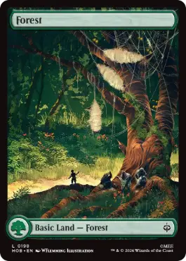 [198]【EN】■フルアート■森/Forest【HOB】[C][土地]