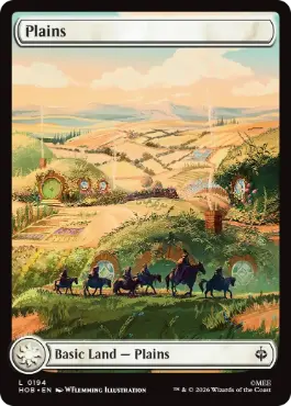 [194]【EN】■フルアート■平地/Plains【HOB】[C][土地]