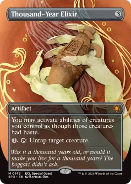 [148]【EN】【FOIL】■ボーダーレス■千年霊薬/Thousand-Year Elixir【SPG】[M][茶]