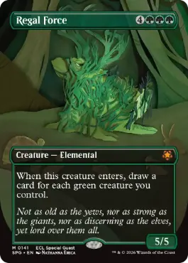 [141]【EN】■ボーダーレス■威厳の魔力/Regal Force【SPG】[M][緑]
