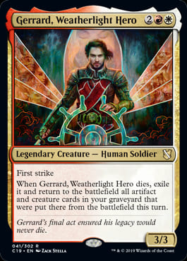 [041]【EN】ウェザーライトの英雄、ジェラード/Gerrard, Weatherlight Hero【C19】[R][多色]