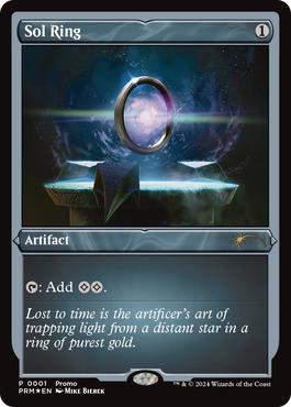 [001]【EN】【ダブルレインボウFOIL】太陽の指輪/Sol Ring【PRM】[P][茶]