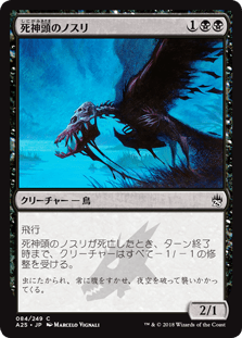 [084]【JP】【FOIL】死神頭のノスリ/Death's-Head Buzzard【A25】[C][黒]