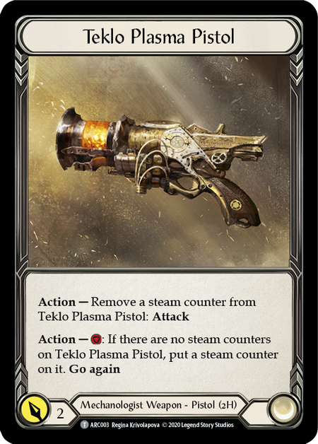 [003]【EN】Teklo Plasma Pistol【ARC-UL】[T][Mechanologist][Weapon]