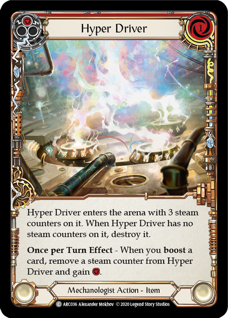 [036]【EN】【Rainbow Foil】Hyper Driver【ARC-UL】[C][Mechanologist]