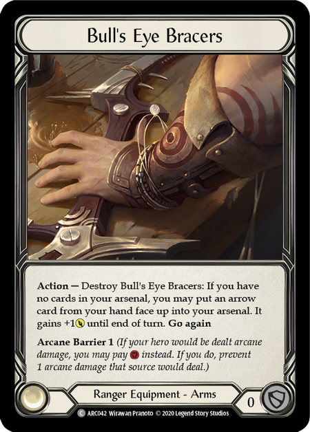 [042]【EN】【Rainbow Foil】Bull's Eye Bracers【ARC-UL】[C][Ranger][Equipment]