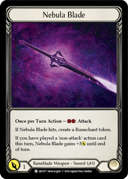 [077]【EN】Nebula Blade【ARC-UL】[T][Runeblade][Weapon]