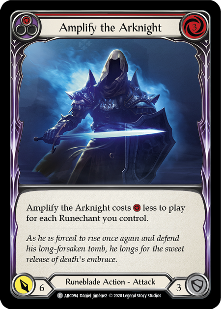 [094]【EN】【Rainbow Foil】Amplify the Arknight (赤)【ARC-UL】[C][Runeblade]