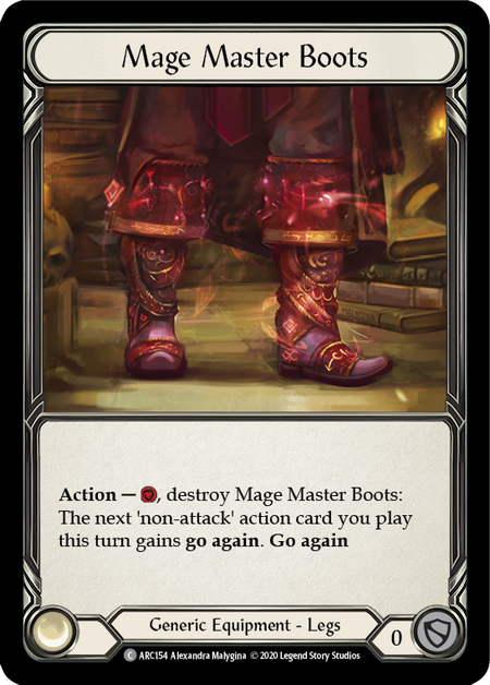 [154]【EN】【Rainbow Foil】Mage Master Boots【ARC-UL】[C][Generic][Equipment]