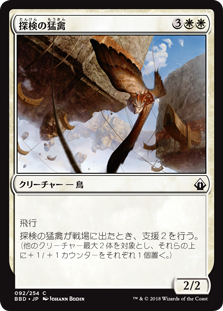 [092]【JP】【FOIL】探検の猛禽/Expedition Raptor【BBD】[C][白]