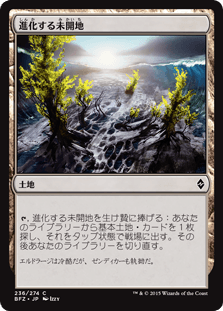 [236]【JP】【FOIL】進化する未開地/Evolving Wilds【BFZ】[C][土地]