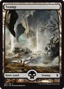 [262]【JP】【FOIL】沼【BFZ】[C][土地]