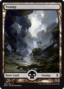 [264]【JP】【FOIL】沼【BFZ】[C][土地]