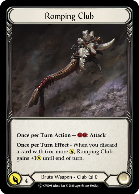 [003]【EN】【Rainbow Foil】Romping Club【CRU-UL】[C][Brute][Weapon]