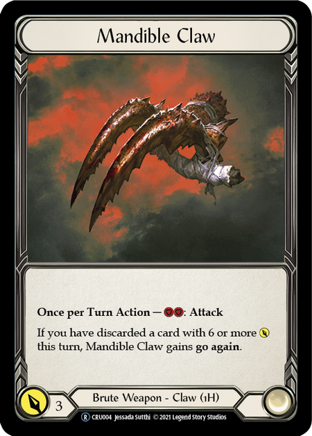 [004]【EN】Mandible Claw【CRU-UL】[R][Brute][Weapon]