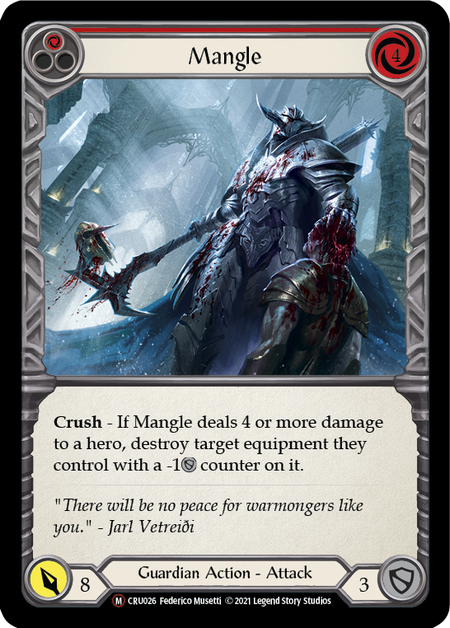 [026]【EN】【Rainbow Foil】Mangle【CRU-UL】[M][Guardian]