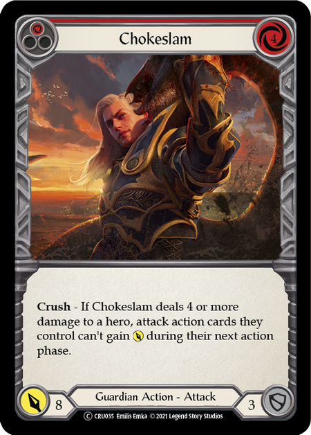 [035]【EN】Chokeslam (赤)【CRU-UL】[C][Guardian]