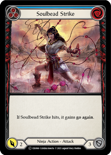 [068]【EN】Soulbead Strike (青)【CRU-UL】[C][Ninja]